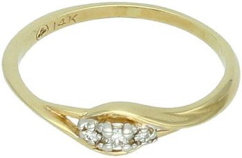 Pierścionek złoty DIAMENT żółte złoto, trzy diamenty CH447HSI2 pr 585.jpg